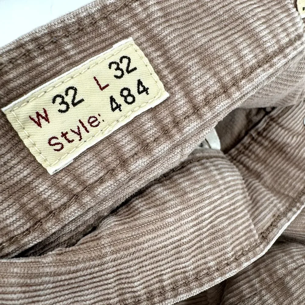 J Crew Pants Mens 32x32 (33x31 ACTUAL) Corduroy Slim Fit‎ Stretch Chino Tan